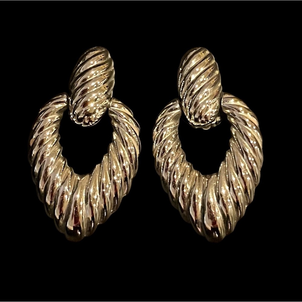 Dressy Clip On Silver Colored Earrings